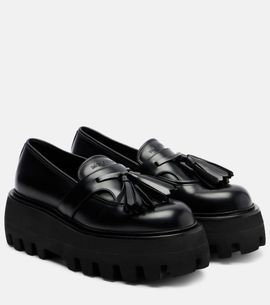 McQueen McQueen Sofa leather platform loafers