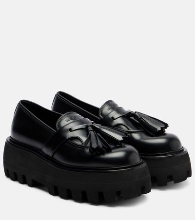 McQueen McQueen Sofa leather platform loafers