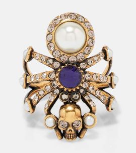 McQueen McQueen Spider embellished ring