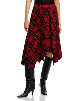 Mcqueen McQueen Tartan Pleated Skirt