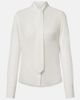 McQueen McQueen Tie-neck crÃªpe de chine blouse - 1