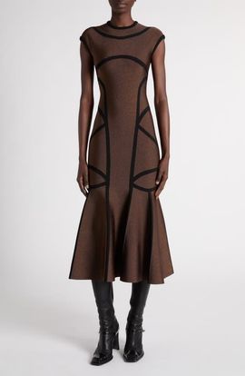 McQueen McQueen Volume Midi Dress