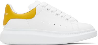 McQueen McQueen White & Yellow Oversized Sneakers