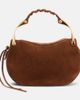 McQueen McQueen Wishbone Mini suede top-handle bag - 1
