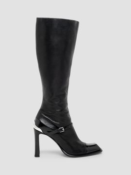 McQueen McQueen Women's Niko 95MM Leather Knee-High Boots