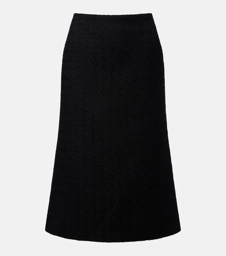 McQueen McQueen Wool and mohair midi skirt