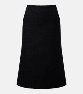 McQueen McQueen Wool and mohair midi skirt