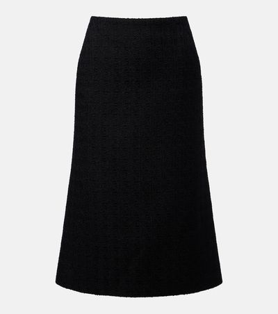 McQueen McQueen Wool and mohair midi skirt
