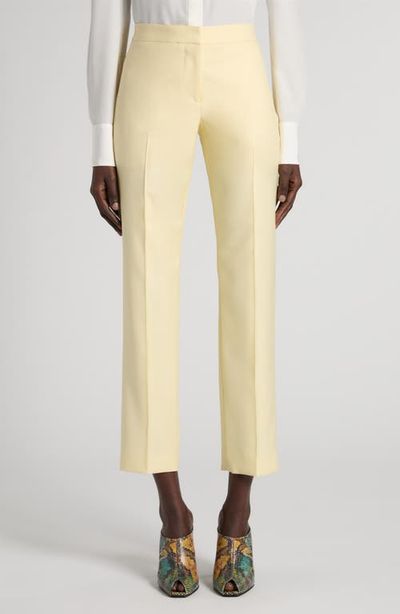 McQueen McQueen Wool Gabardine Ankle Cigarette Pants