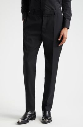 McQueen McQueen Wool Gabardine Cigarette Trousers