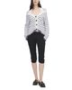 Mcqueen McQueen Wool Off-the-Shoulder Striped Cardigan - 2