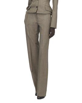 Mcqueen McQueen Wool Straight Leg Trousers