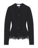 Mcqueen McQueen Woven Lace Trim Cardigan Sweater - 3