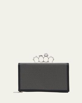 McQueen Punk Studded Flat Pouch Bag