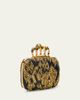 McQueen Skull Four Ring Embellished Clutch Bag - 3