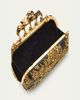 McQueen Skull Four Ring Embellished Clutch Bag - 4