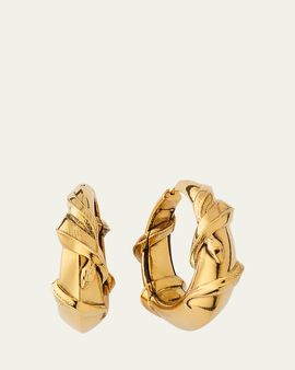 McQueen Snake Hoop Earrings