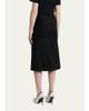 McQueen Sweetheart-Waist Lightweight Tweed Midi Skirt - 3