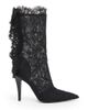 McQueen Women's 100MM Lace Mid-Calf Boots - 1