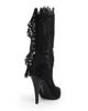 McQueen Women's 100MM Lace Mid-Calf Boots - 4