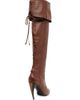 McQueen Women's 105MM Leather Knee-High Boots - 3