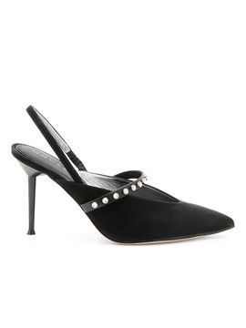 McQueen Women's 90MM Suede Slingback Pumps