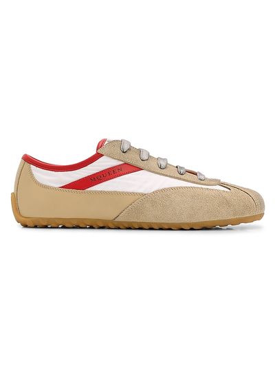 McQueen Women's Boxe Colorblocked Leather & Suede Low-Top Sneakers