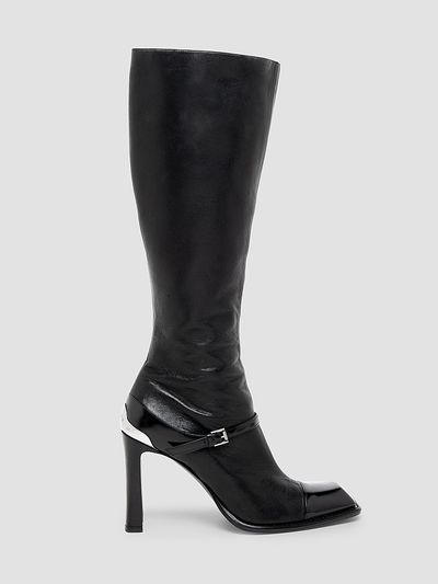 McQueen Women's Camden 95MM Leather Knee-High Boots