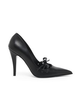 McQueen Women's Corset 100MM Leather Pumps