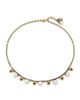 McQueen Women's Goldtone & Imitation Pearl Skull Necklace - 1