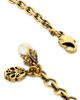 McQueen Women's Goldtone & Imitation Pearl Skull Necklace - 3