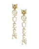 McQueen Women's Goldtone "McQueen" Logo Drop Earrings - 1