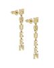 McQueen Women's Goldtone "McQueen" Logo Drop Earrings - 2