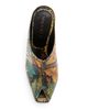 McQueen Women's Horn 105MM Embossed-Leather Peep Toe Mules - 5