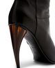 McQueen Women's Horn 105MM Leather Foldover Lace-Back Boots - 8