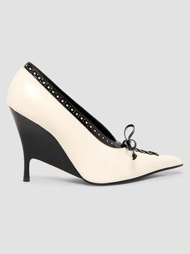 McQueen Women's Koko 110MM Leather Wedge Pumps