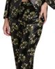 McQueen Women's Lacquered Sunflower Cigarette Crop Trousers - 6