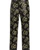 McQueen Women's Lacquered Sunflower Cigarette Crop Trousers - 8