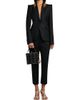 McQueen Women's Leaves Embellished-Wool Blazer - 2