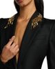 McQueen Women's Leaves Embellished-Wool Blazer - 6