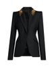 McQueen Women's Leaves Embellished-Wool Blazer - 7