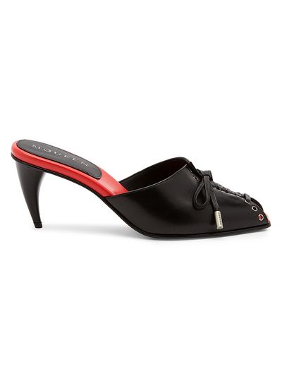 McQueen Women's Lexie 70MM Leather Mules