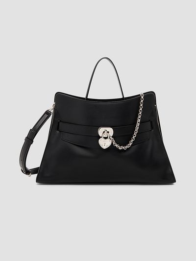McQueen Women's Locke Leather Top Handle Bag