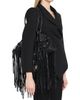 McQueen Women's Manta Croc-Embossed Leather Fringe Shoulder Bag - 3