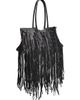 McQueen Women's Manta Croc-Embossed Leather Fringe Shoulder Bag - 6