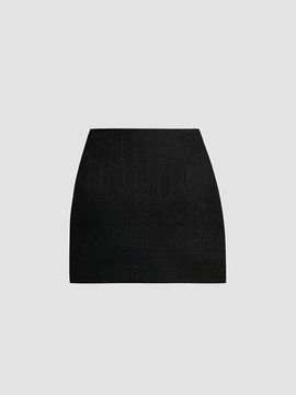 McQueen Women's Molded Wool-Mohair Mini Skirt