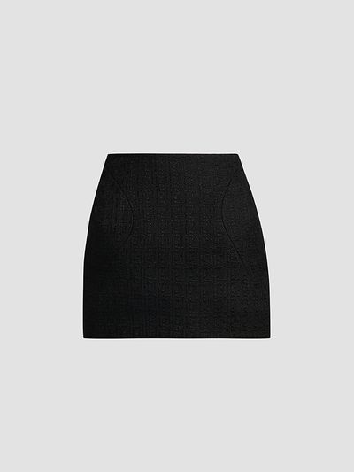 McQueen Women's Molded Wool-Mohair Mini Skirt