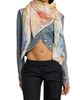 McQueen Women's Painted Floral Silk Square Scarf - 2