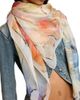 McQueen Women's Painted Floral Silk Square Scarf - 3
