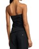 McQueen Women's Pinstriped Wool-Mohair Sculpted Top - 5